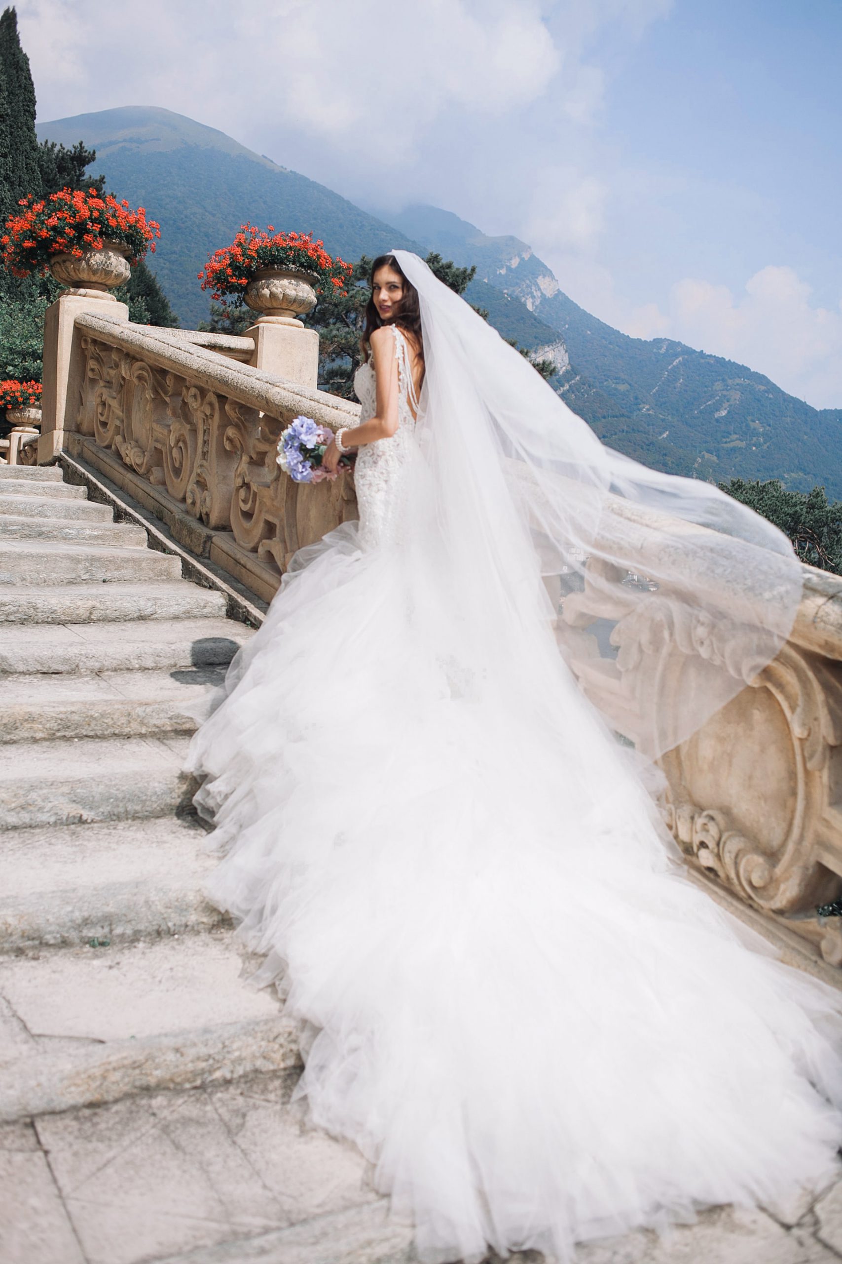 Premium white gown