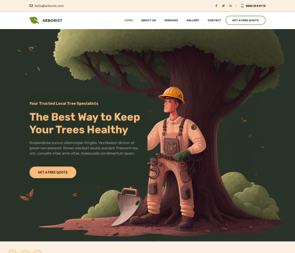 Arborist template