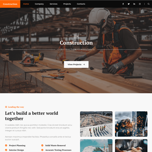 Plantilla Construction