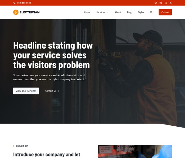 Electrician template