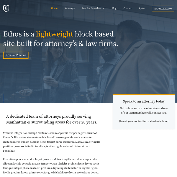 Plantilla Ethos