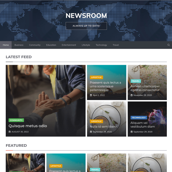 Plantilla Newsroom