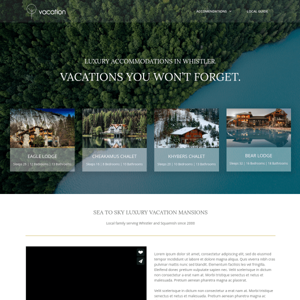 Plantilla Vacation
