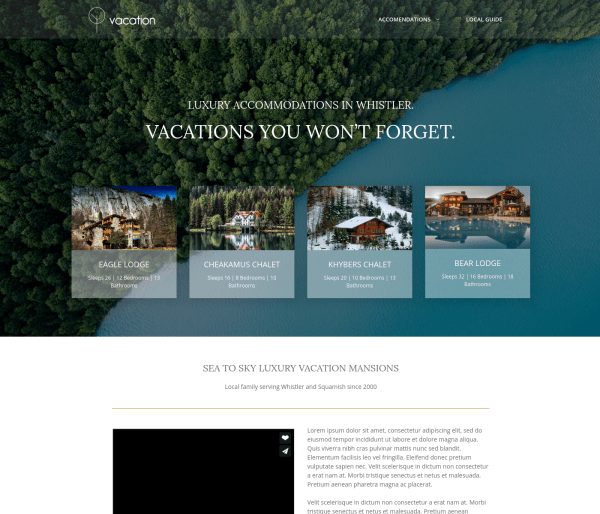 Vacation template