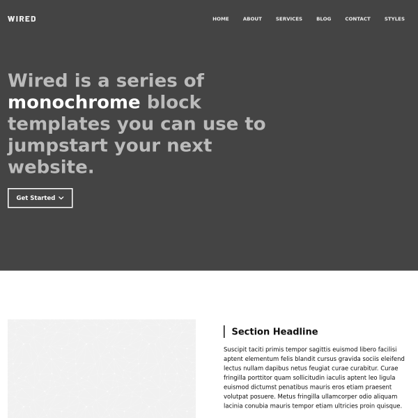 Plantilla Wired